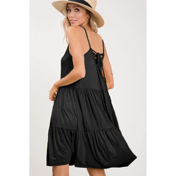 Laced Black Dress - Picture 2 of 2